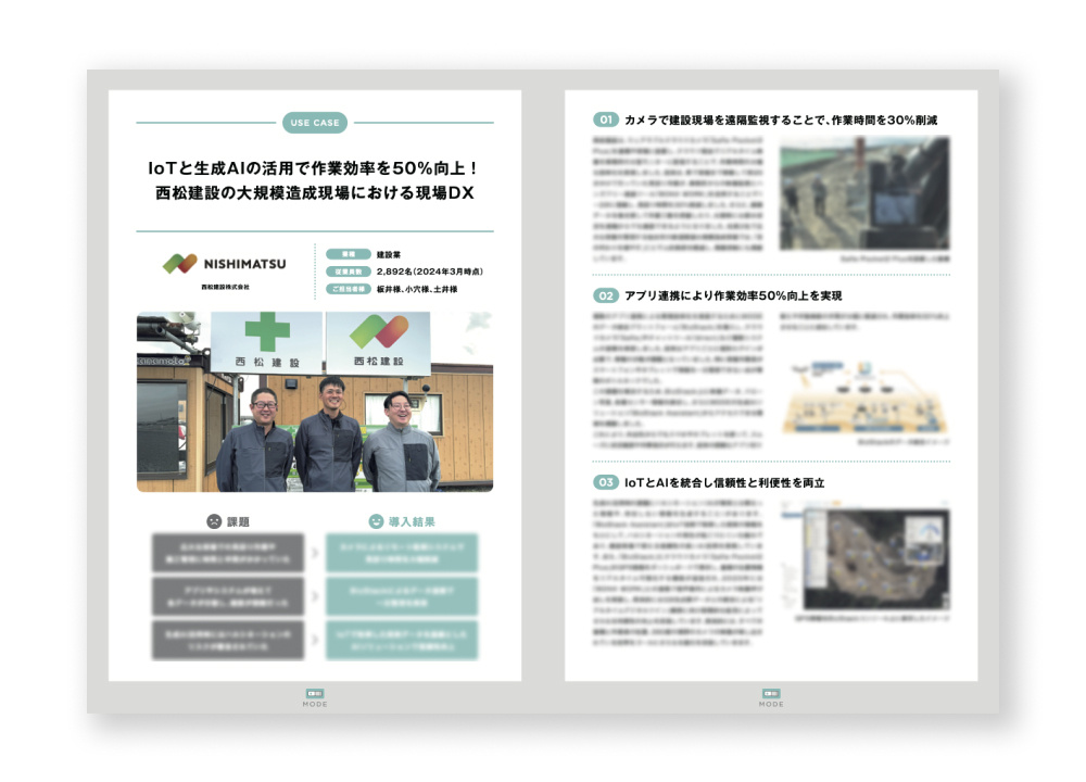 IoTと生成AIの活用で作業効率を50%向上！西松建設の大規模造成現場における現場DX